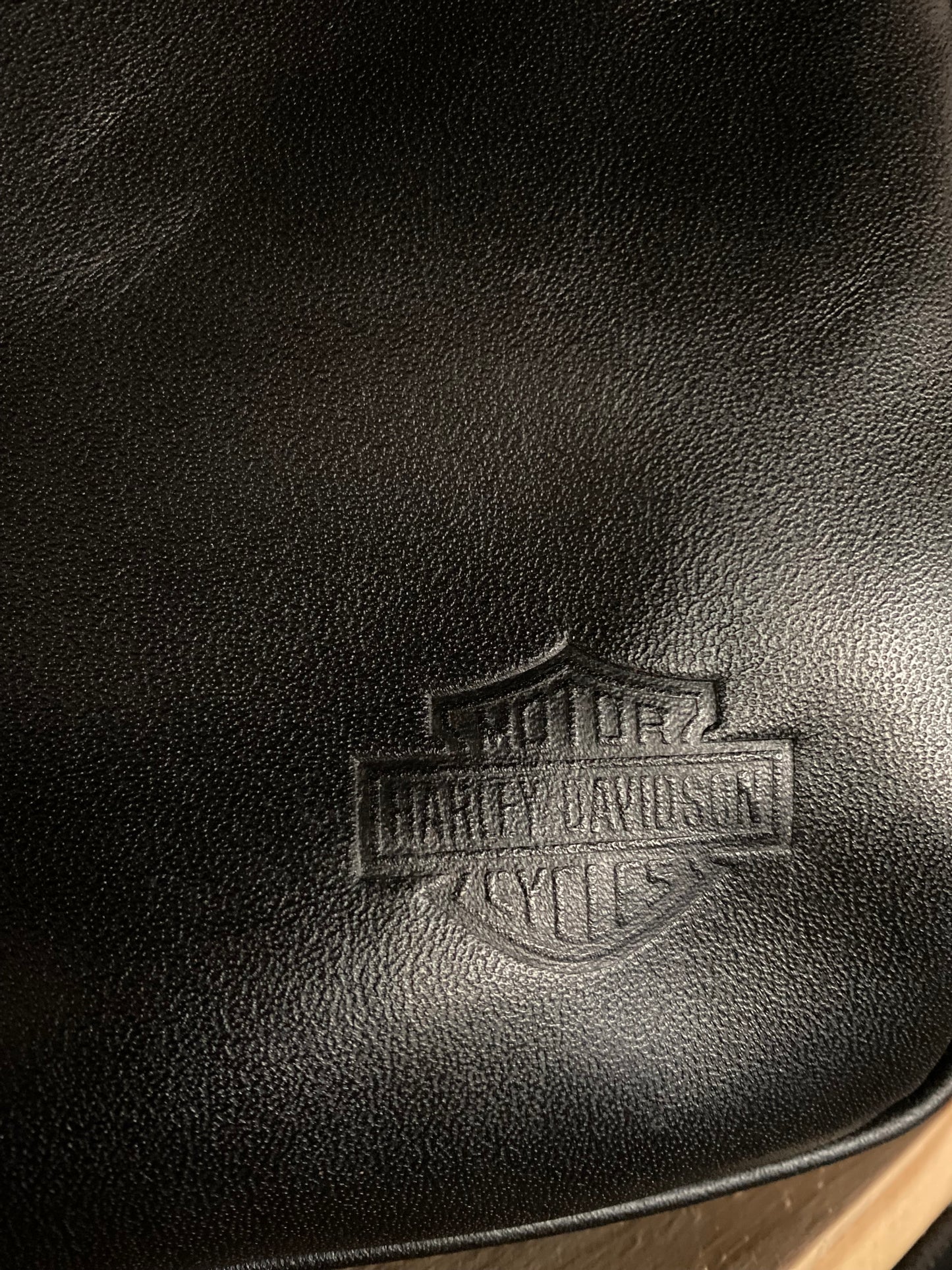 Backpack XL in Black Leather - 30% OFF - Limited edition Harley Davidson Logo - Final Sale: No Returns or Exchanges