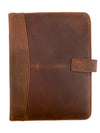 Genuine Leather Portfolio Padfolio with magnet 10x13 inches - LAST UNIT - Final Sale: No Returns or Exchanges