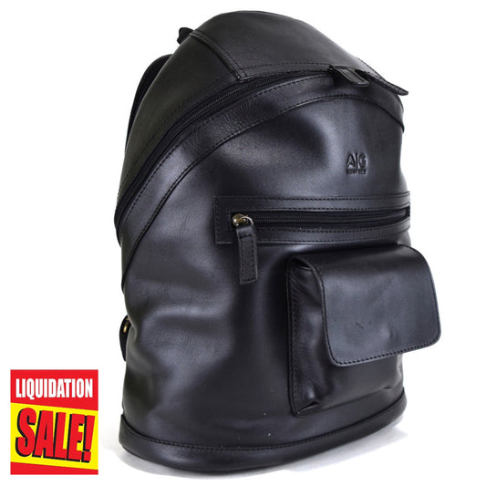 Classic Backpack in Black Leather - Final Sale: No Returns or Exchanges