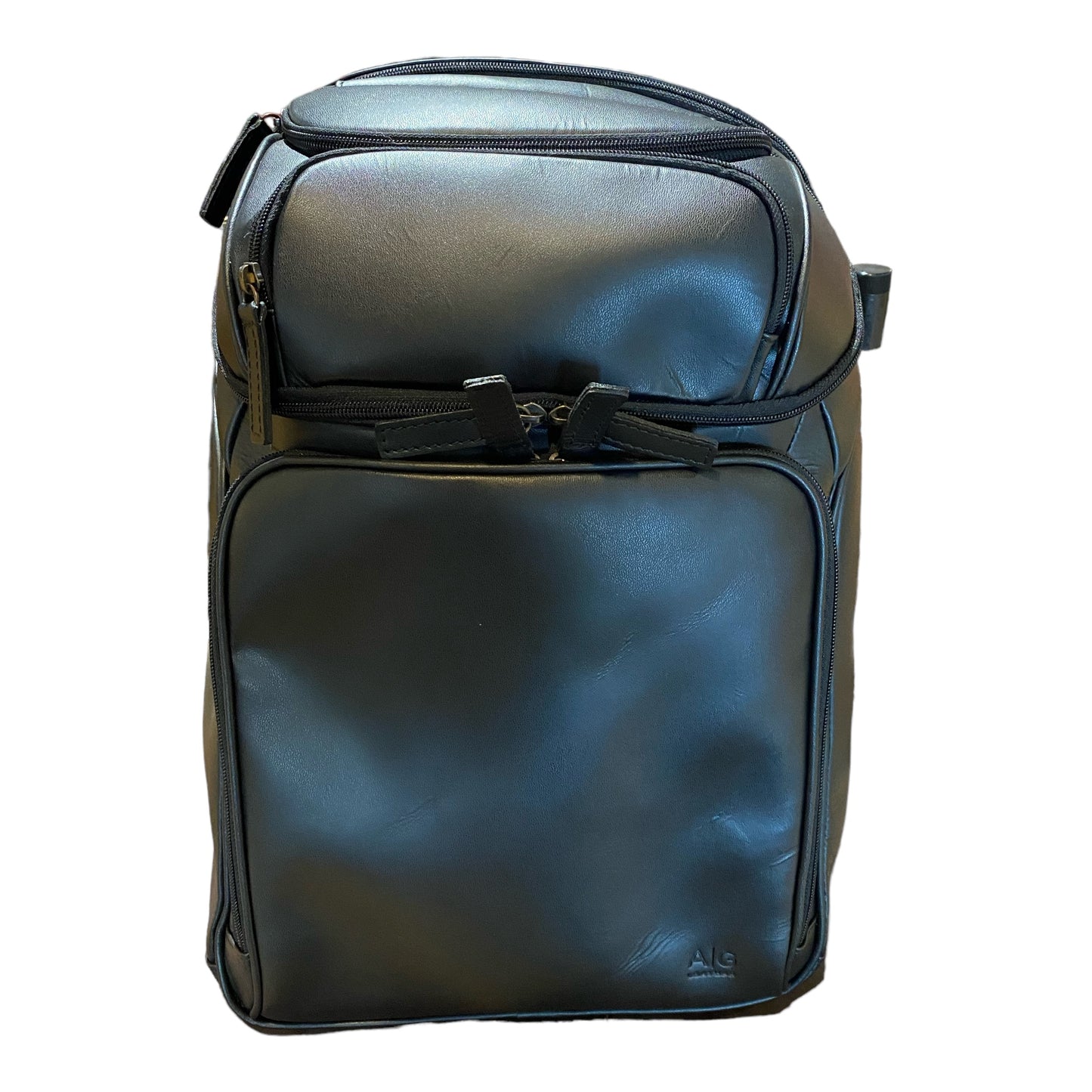 Backpack XL in Black Leather - 30% OFF - Limited edition Harley Davidson Logo - Final Sale: No Returns or Exchanges