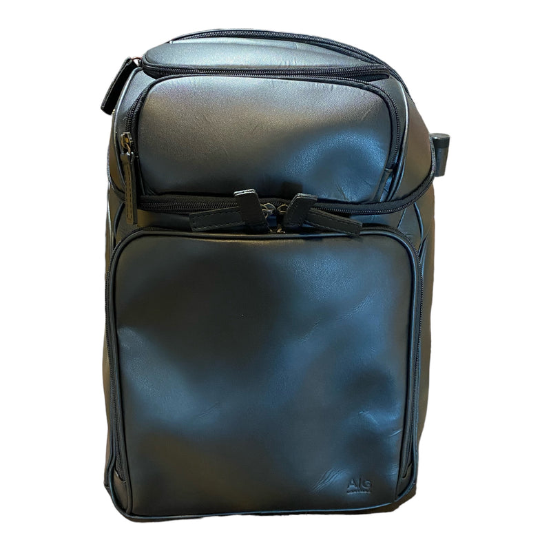 Backpack XL in Black Leather - limited edition Harley Davidson Logo - final sale nos exchange