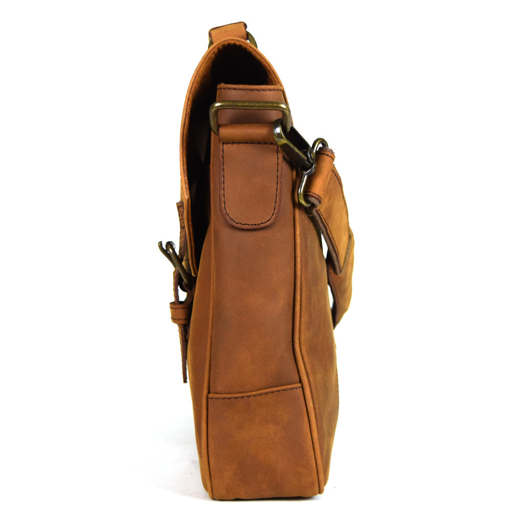 Nevada Messenger Bag in Suede Leather Tan Color - Final Sale: No Returns or Exchanges - gorgeous!!!