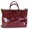 Foldover Tote in Cherry Embossed Leather