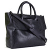 Foldover Tote in Black snke Embossed Leather (not Cncled)