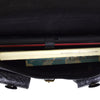 Indiana Briefcase in Black Embossed Leather - FINAL SALE - no exchange