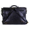 Indiana Briefcase in Black Embossed Leather - FINAL SALE - no exchange