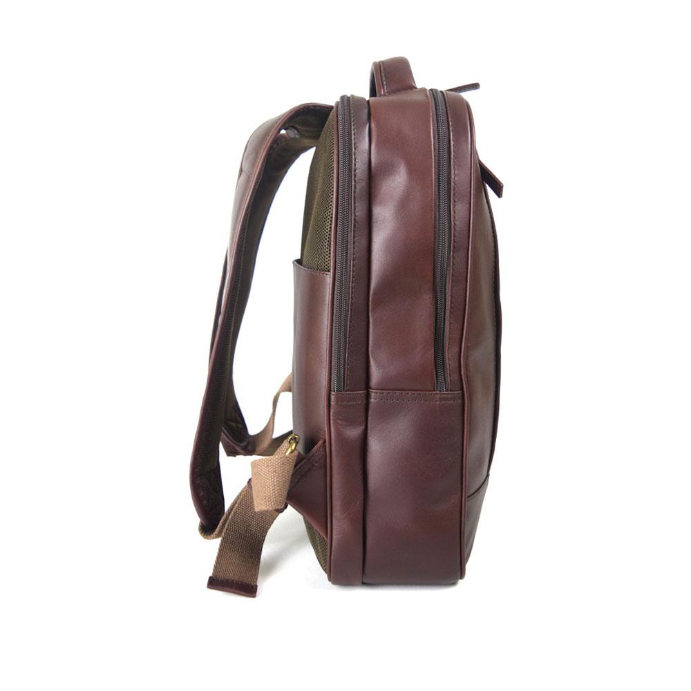 Double compartment backpack
 in Dark Wine Leather