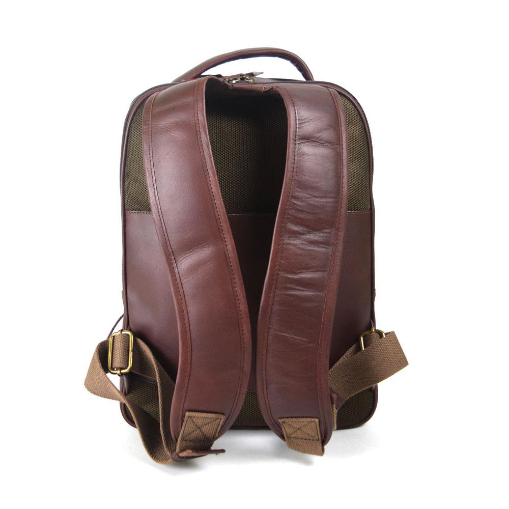 Double compartment backpack
 in Dark Wine Leather