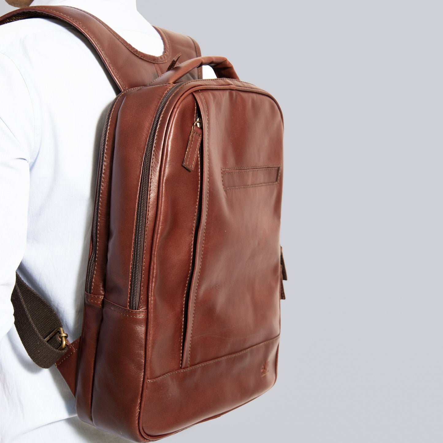 Backpack - City Backpack In Rustic Brown Leather