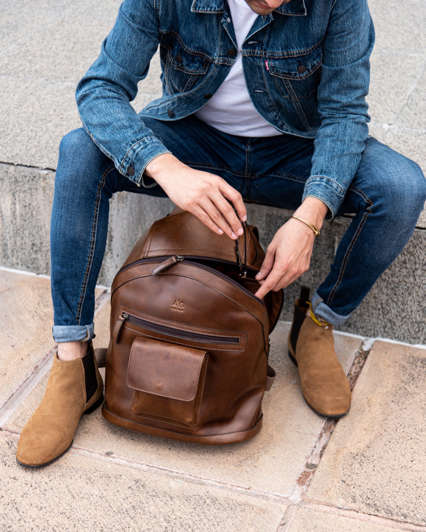 Backpack - Classic Backpack In Chocolate Leather