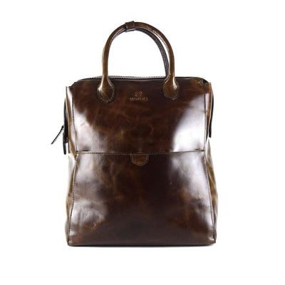 Convertible Backpack in Chocolate Leather - Not Concealed - FINAL SALE NO EXCHANGE