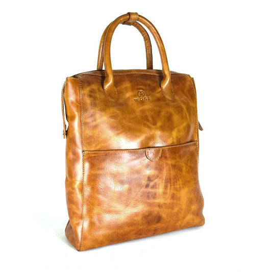 Convertible Backpack in Cognac Leather- Not Concealed