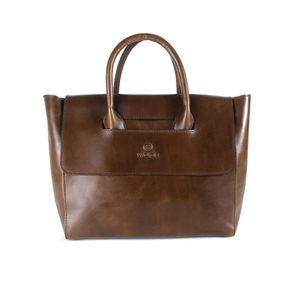 Foldover Tote in Chocolate Leather (not Cncled Carry)