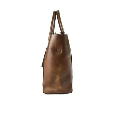 Foldover Tote in Chocolate Leather (not Cncled Carry)