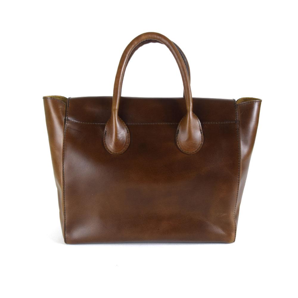 Foldover Tote in Chocolate Leather (not Cncled Carry)