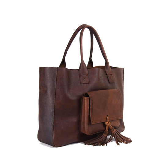 Western Bag in Rustic Brown Leather - Not Concealed - Final Sale: No Returns or Exchanges