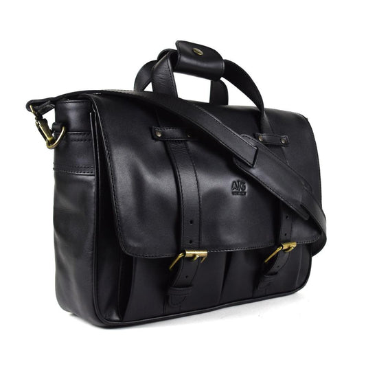 Montana Portfolio Briefcase in Black Leather