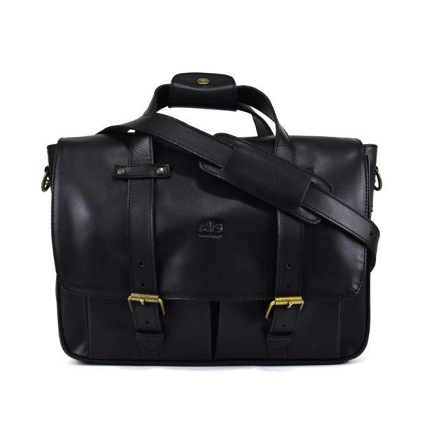 Montana Portfolio Briefcase in Black Leather