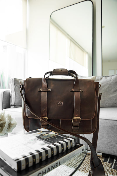 Briefcase - Montana Portfolio Briefcase In Chocolate Leather