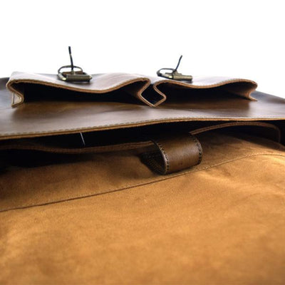 Montana Portfolio Briefcase in Chocolate Leather