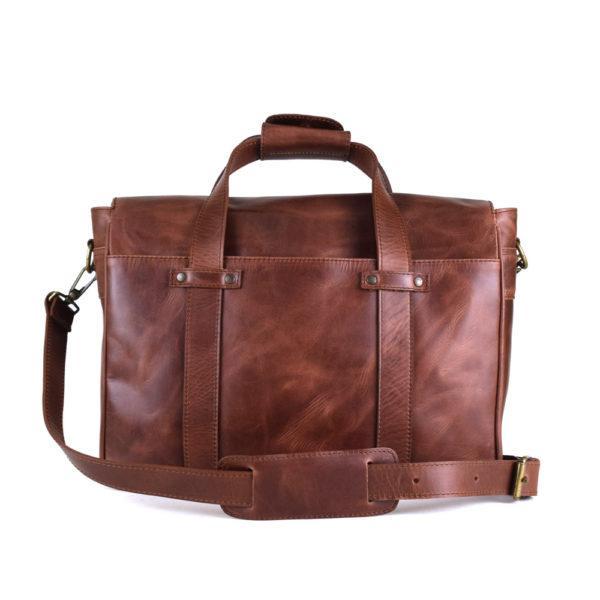 Montana Portfolio Briefcase in Rustic Brown Leather