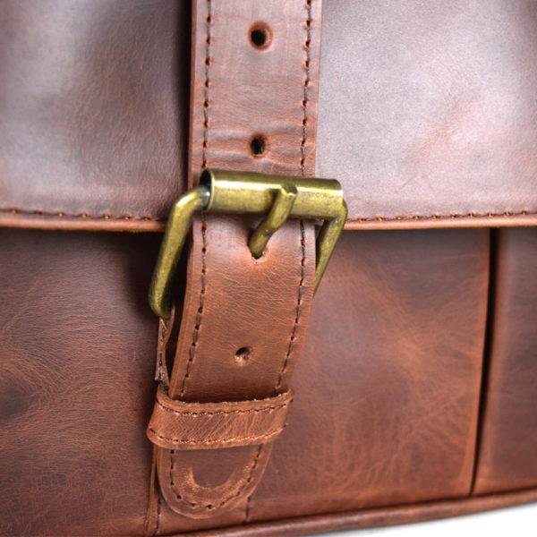 Montana Portfolio Briefcase in Rustic Brown Leather