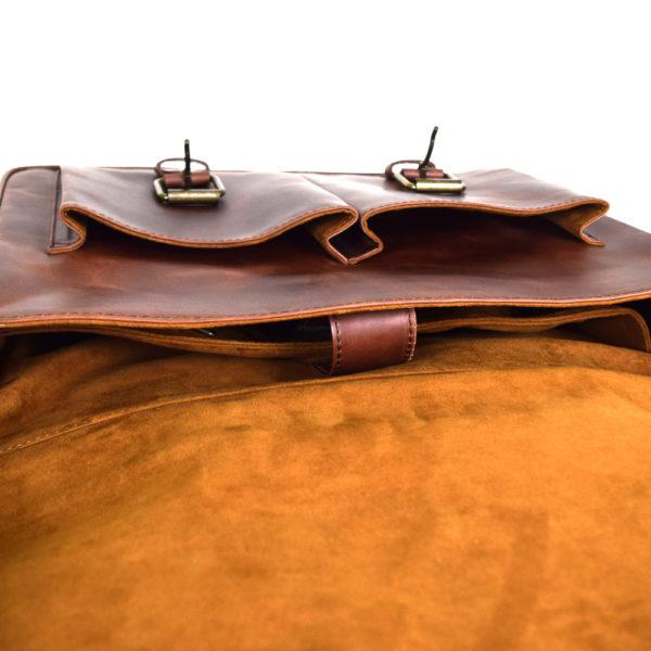 Montana Portfolio Briefcase in Rustic Brown Leather