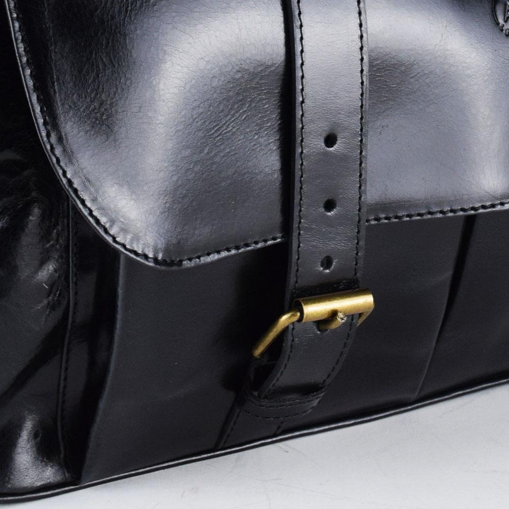 Montana Portfolio XL Briefcase Legal Size in Black Leather