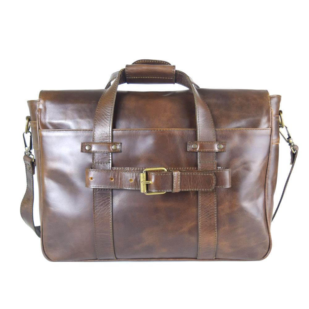 Montana Portfolio XL Briefcase Legal Size in Chocolate Leather