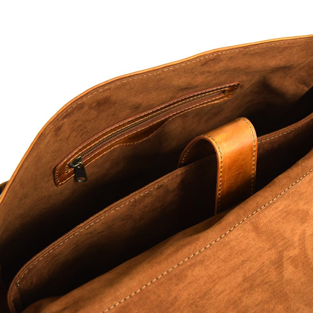 Montana Portfolio XL Briefcase Legal Size in Cognac Leather