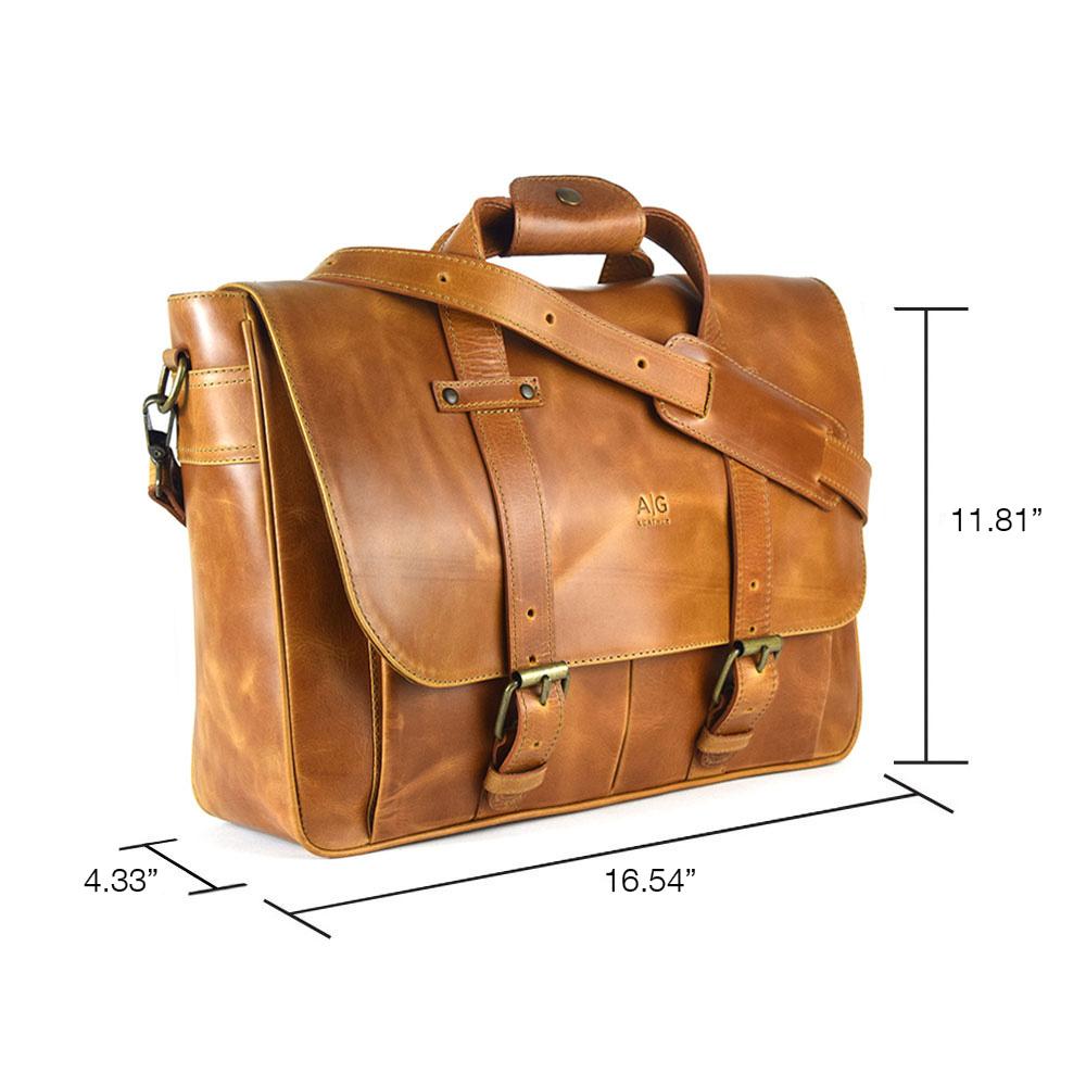 The Lawful - Leather Duffle with Wheels