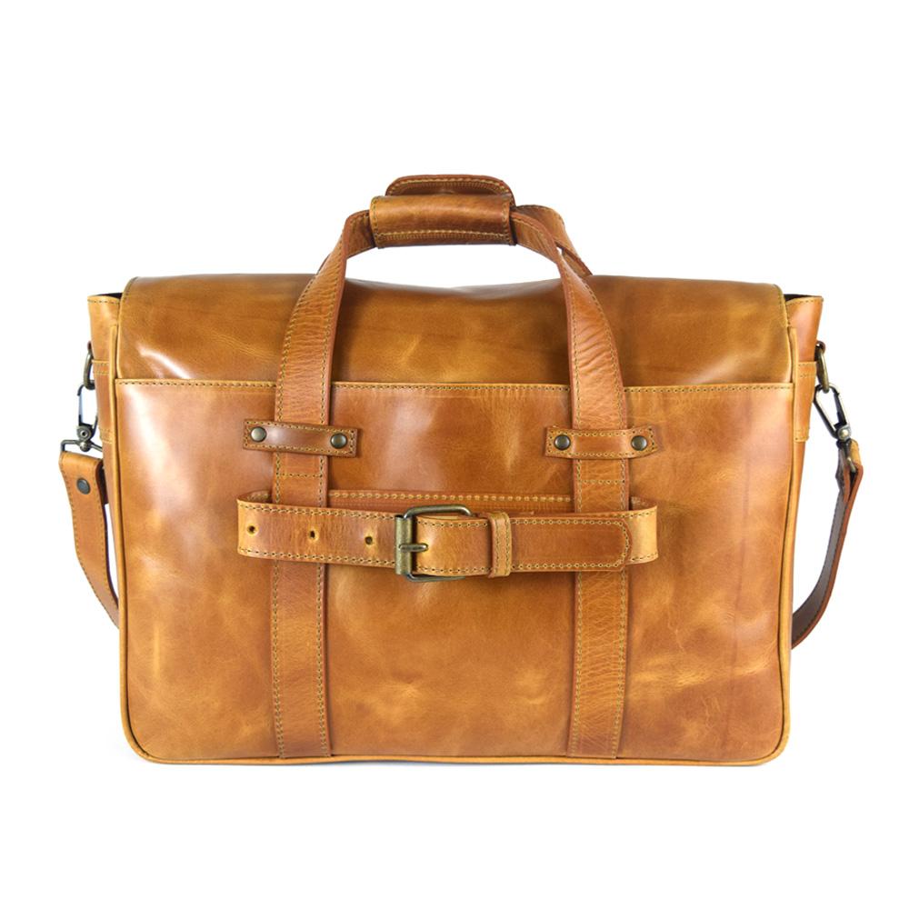 Montana Portfolio XL Briefcase Legal Size in Cognac Leather