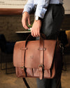 Briefcase - Montana Portfolio XL Briefcase In Rustic Brown Leather