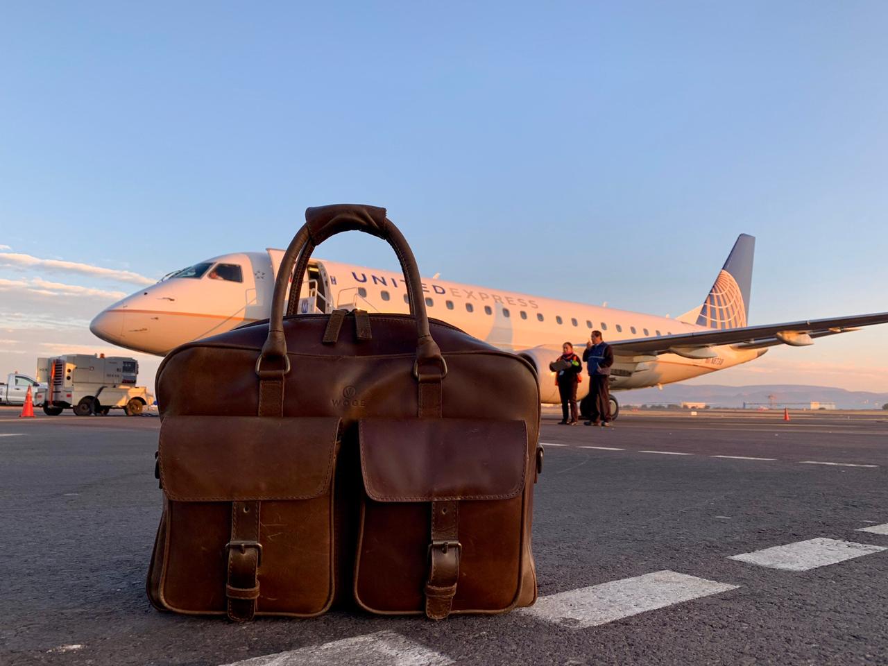 Overnighter Briefcase in Chocolate Leather - Final Sale: No Returns or Exchanges