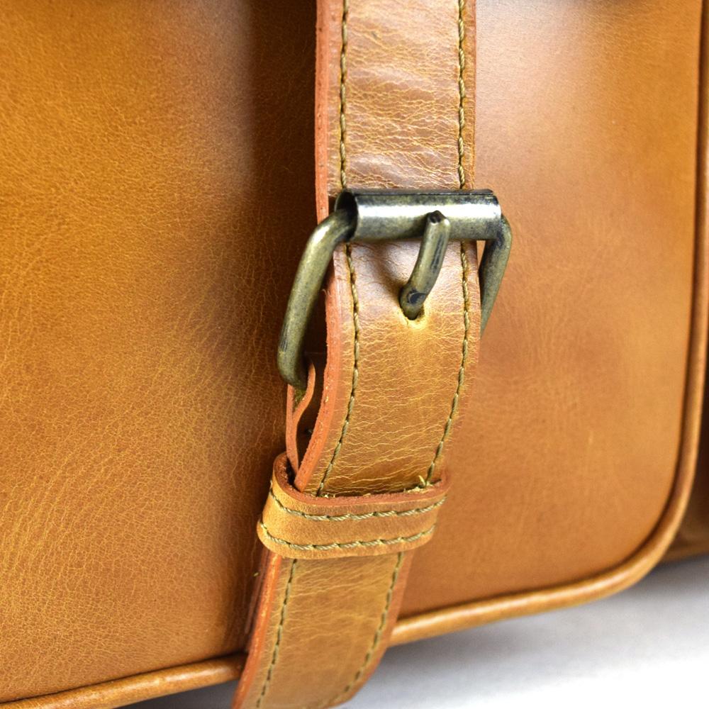 Overnighter Briefcase in Cognac Leather