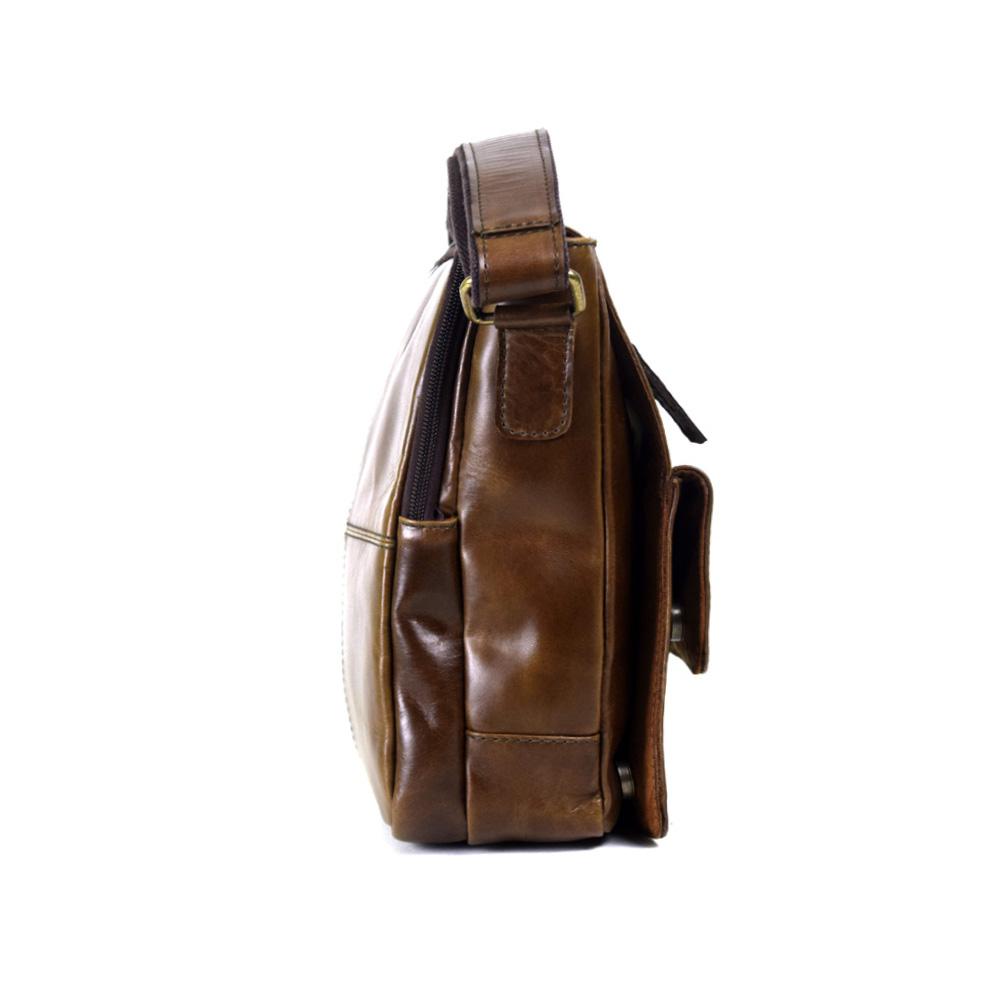 Urban Messenger Bag in Chocolate Leather - Cncled carry