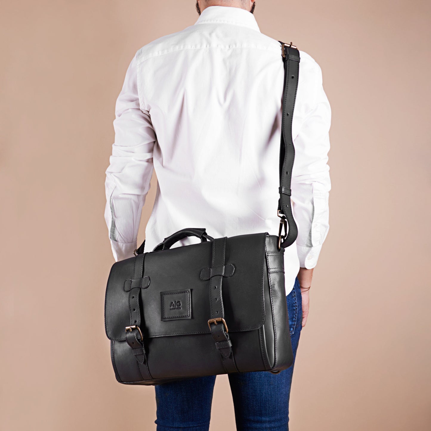 Briefcase - Wyoming Portfolio Briefcase In Black Leather