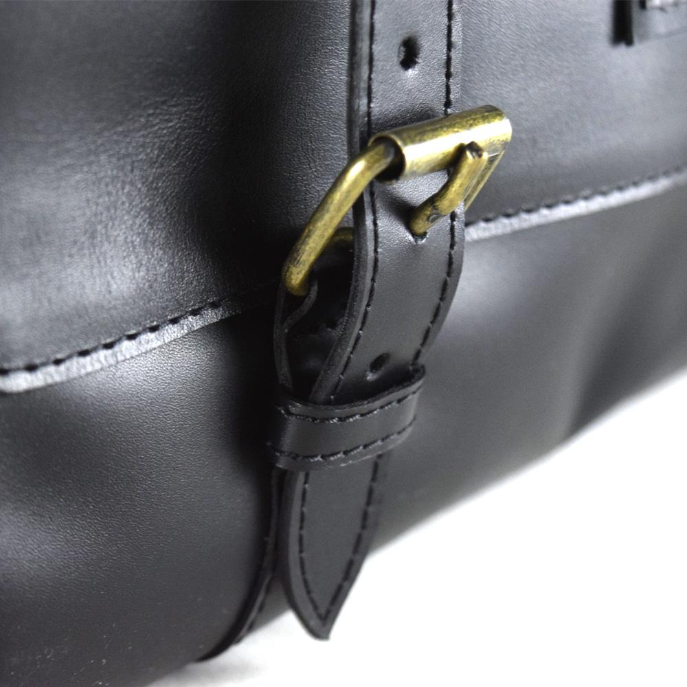 Wyoming Portfolio Briefcase in Black Leather - Harley logo - Final Sale: No Returns or Exchanges - 45% off