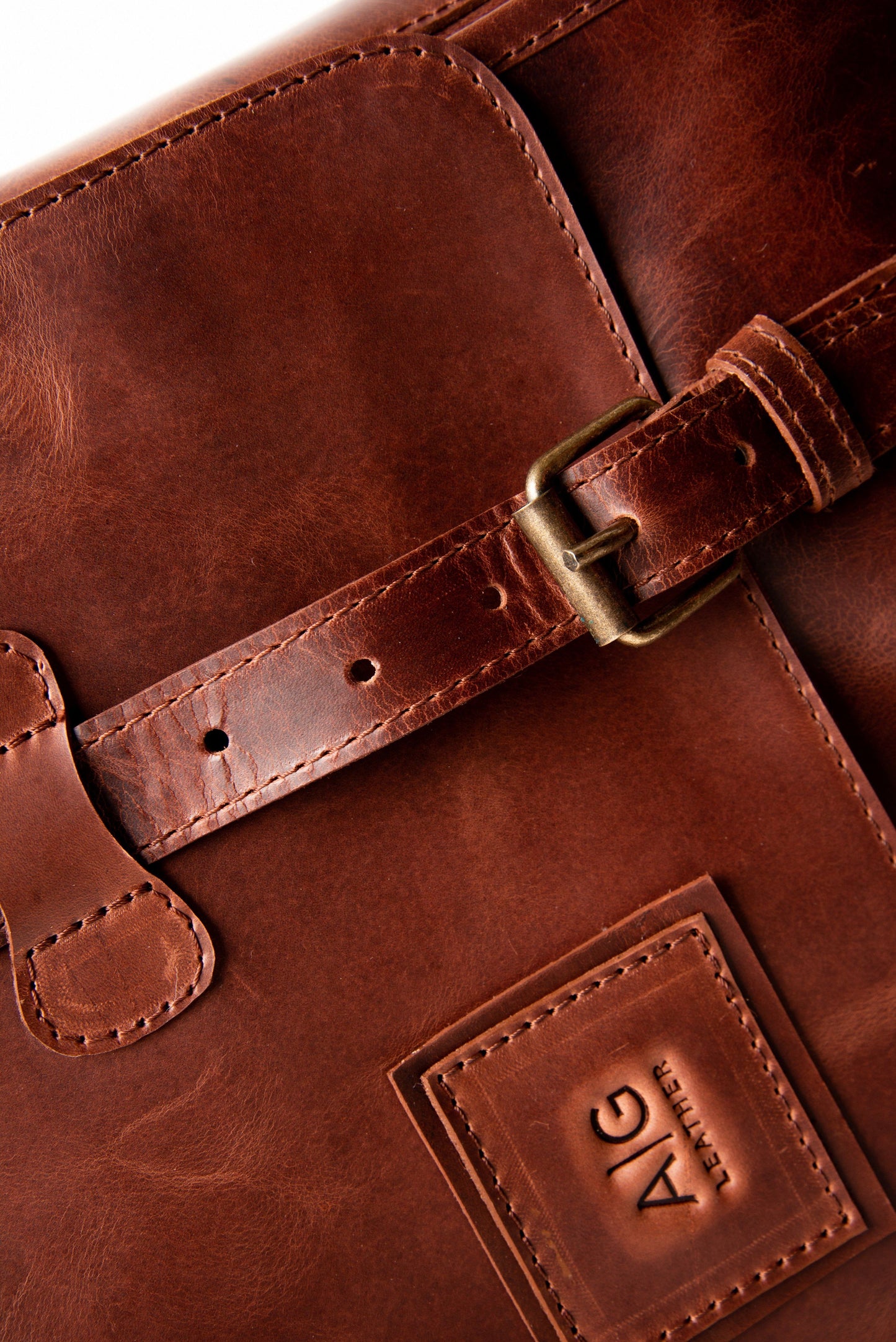 Briefcase - Wyoming PorTfolio Briefcase In Rustic Brown Leather