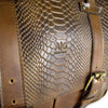 Montana Portfolio Briefcase in Chocolate Embossed Leather - FINAL SALE NO EXCHANGE