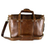 Montana Portfolio Briefcase in Chocolate Embossed Leather - FINAL SALE NO EXCHANGE