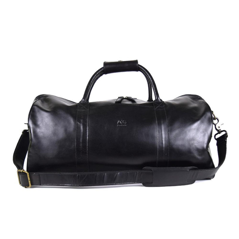 Classic Duffel in Black Leather