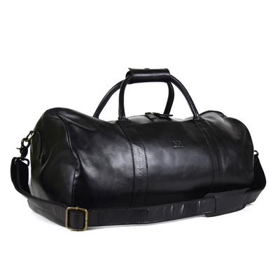 Classic Duffel in Black Leather