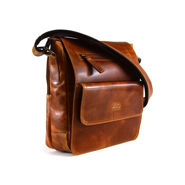 Urban Messenger Bag in Cognac Leather – AG Leather - Shop Leather