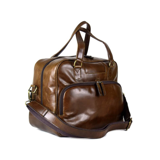 Vancouver Travel Bag in Chocolate Leather - Final Sale: No Returns or Exchanges - 20% off last unit limited edition