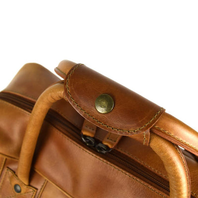 Waldorf Urban Sport Bag in Cognac Leather - Final Sale: No Returns or Exchanges