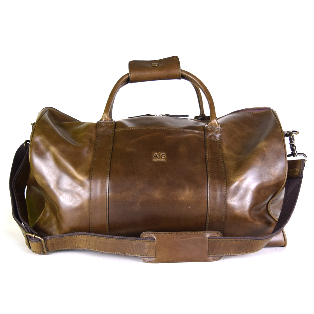 Duffel Bag size XL 100% Leather Chocolate Color + free case!! - Image 2