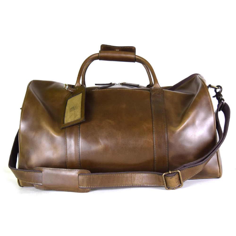 Duffel Bag size XL 100% Leather Chocolate Color + free case!! - Image 4