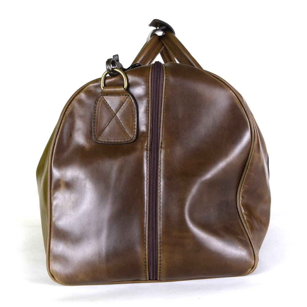 Duffel Bag size XL 100% Leather Chocolate Color + free case!! - Image 3