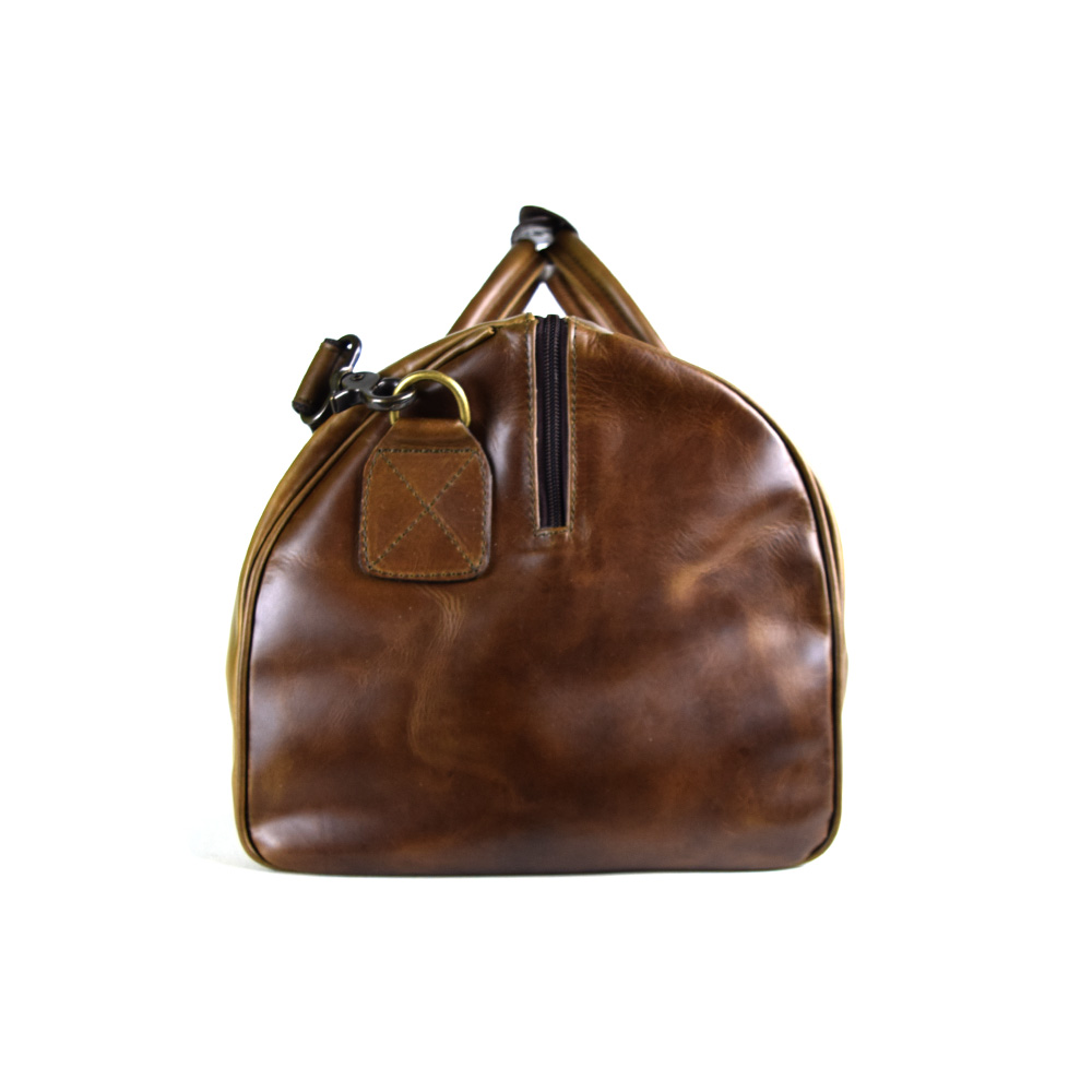 Duffel Bag 100% Leather Chocolate Color + free case!! - Image 3